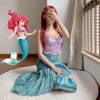 ชุดเจ้าหญิงแอเรียล the little mermaid ชุดนางเงือก ชุดเจ้าหญิง