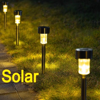 Waterproof Solar Garden Lights LED Tube Lights for Outdoor Garden Landscape Driveway Yard Patio Lawn Pathway Decor