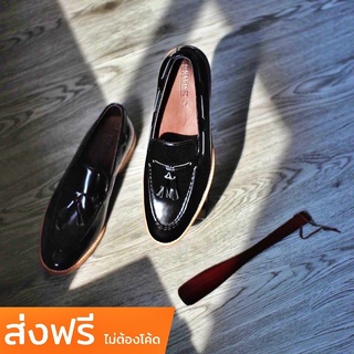 สินค้า British รองเท้าหนังโลฟเฟอร์ รุ่น Tassel Loafers (Black)