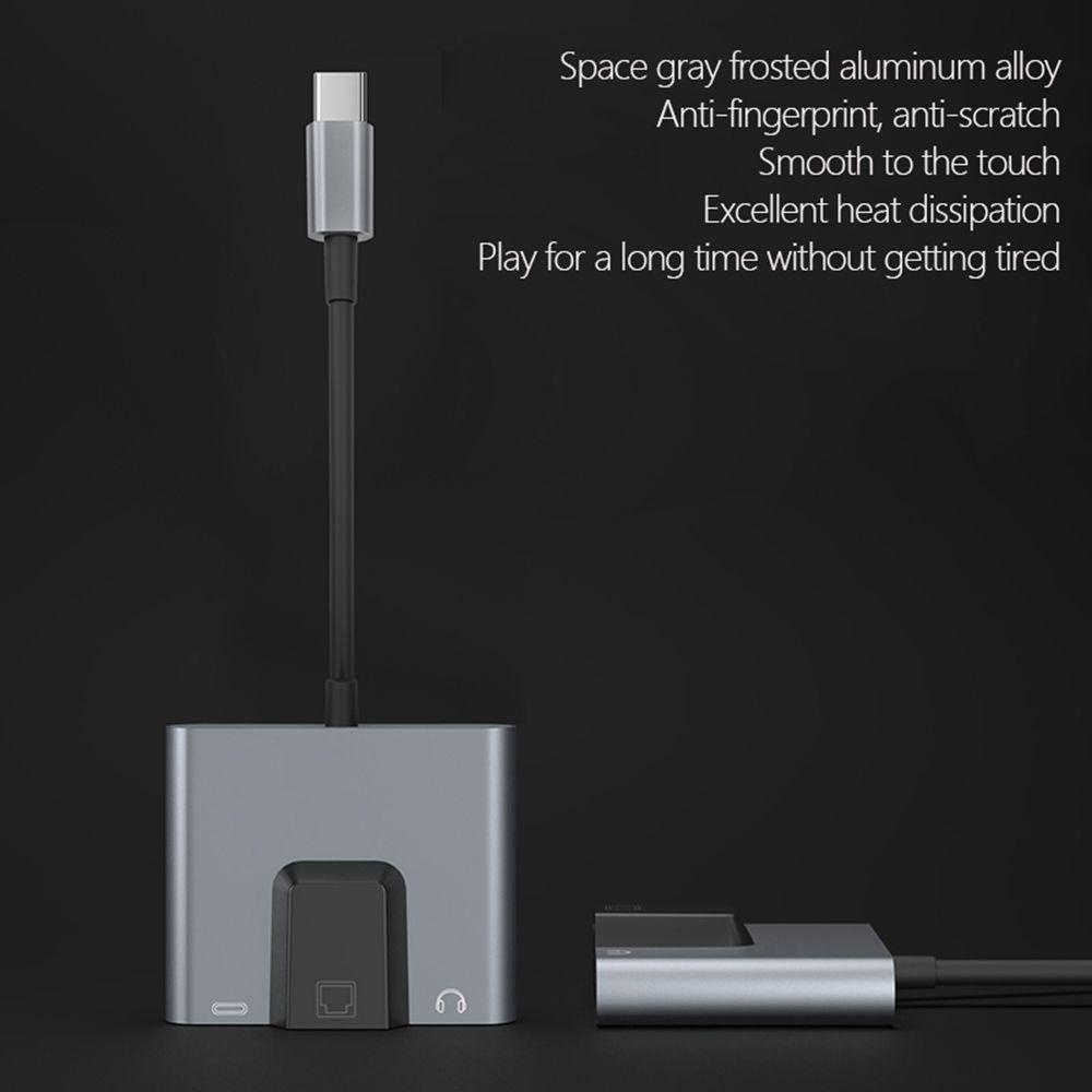 VFTT Type-C ถึง Ethernet สถานีเชื่อมต่อแท็บเล็ตความเร็วสูง USB C ถึง 3. ...