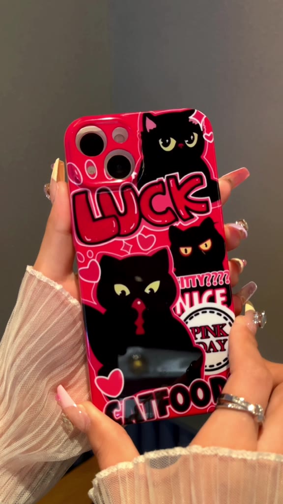 เคสโทรศัพท์มือถือแบบแข็ง-ลายแมวน่ารัก-สีดํา-สําหรับ-oppo-reno8t-5g-reno8-pro-reno8-reno7-z-reno7-pro-reno6-pro-reno5-reno4-z-reno3