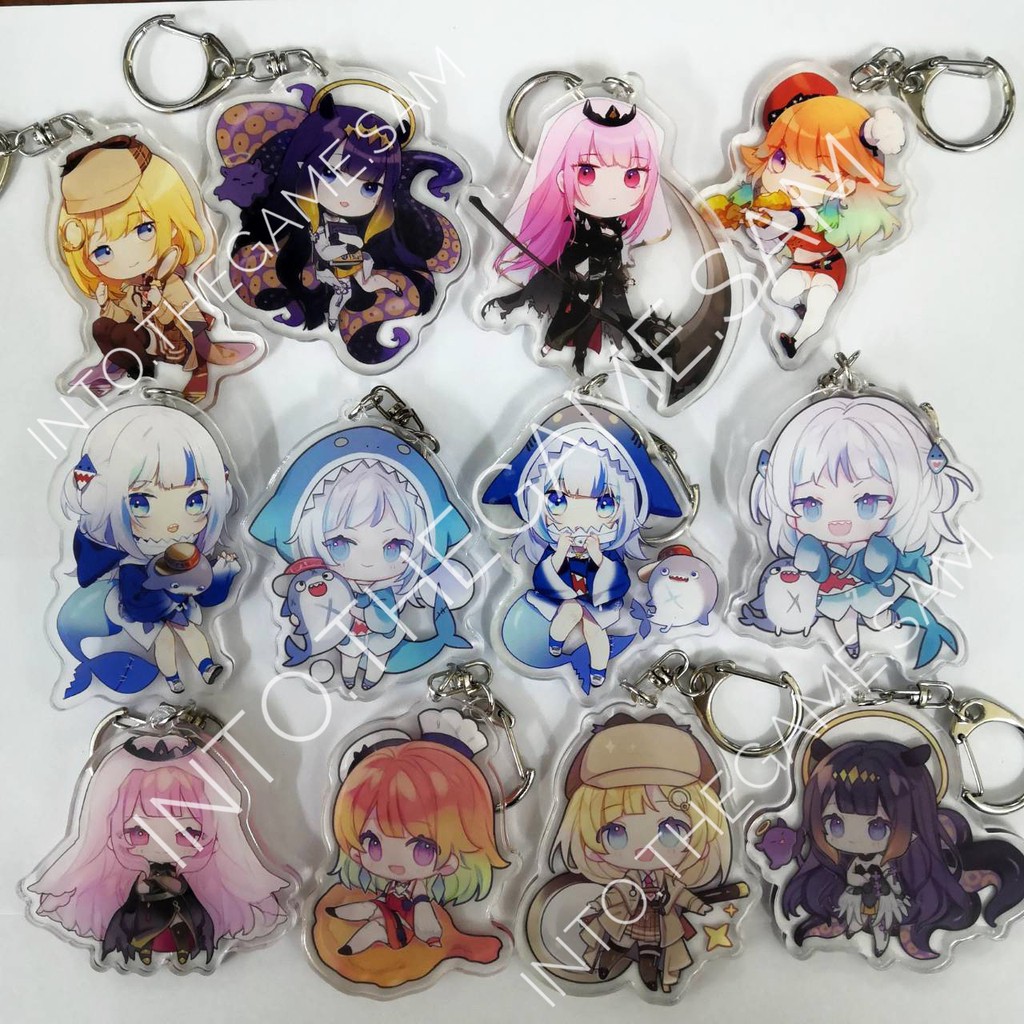 ภาพหน้าปกสินค้าพวงกุญแจ Hololive EN Vtuber Acrylic Keychain เป็น Fanmade จากร้าน babgon บน Shopee