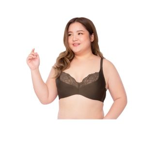 โปรโมชั่น : Sgarlet เสื้อชั้นในมีโครง แต่งลูกไม้ เก็บกระชับทรง สีช็อกโกแลตเนื้อ MB1744