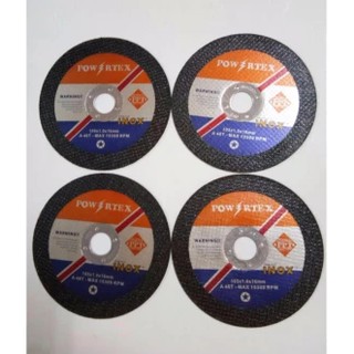 POWERTEX ใบตัดเหล็ก ตัดสแตนเลส และของแข็ง ขนาด4" (4ใบ) ของแท้!!