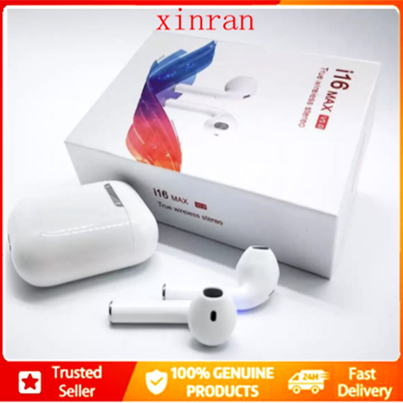 ภาพหน้าปกสินค้าI16 Max TWS หูฟังไร้สายบลูทูธ 5.0 earphone with packing box จากร้าน xinran2018.th บน Shopee