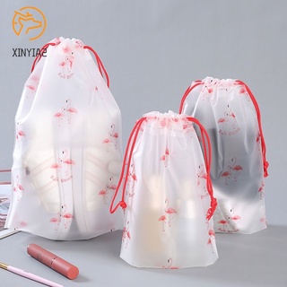ภาพหน้าปกสินค้าTravel Drawstring Storage Bag Flamingo Waterproof Frosted Gift Storage Bag Drawstring Clothes Cosmetics ที่เกี่ยวข้อง
