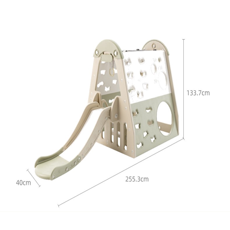 jungle-gym-plastic-6in1-โครงปีนป่าย-งานพลาสติก-สไลเดอร์-บ้านเด็ก-เต้นท์