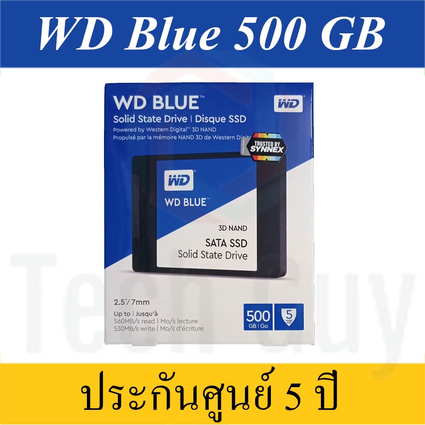 ภาพสินค้าSSD ประกัน 3 ปี 5 ปี WD Green Blue Kingston HIKVISION ของใหม่ เอสเอสดี 2.5 SATA III 120GB 240GB 480GB 500GB HIK จากร้าน nugdonti บน Shopee ภาพที่ 4