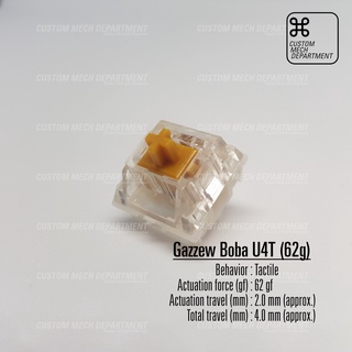ภาพหน้าปกสินค้าGazzew Boba U4t (65g) RGB สวิตช์ Tactile สำหรับ Mechanical Keyboard ที่เกี่ยวข้อง