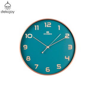 DOGENI นาฬิกาแขวน รุ่น WNM011BU นาฬิกาแขวนผนัง นาฬิกาติดผนัง อลูมิเนียม เข็มเดินเรียบ ดีไซน์เรียบหรู Dekojoy