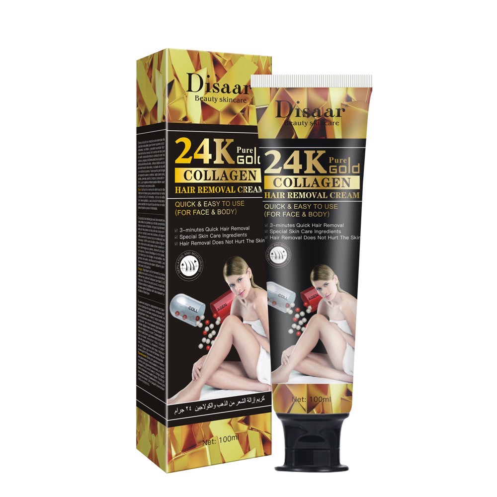 พร้อมส่ง-อยู่ในไทย-กำจัดขนอ่อนโยน24k-ครีมกำจัดขนชุ่มชื้นอ่อนโยน-กระตุ้นไม่ให้ขนขึ้นซ้ำ-ครีมกำจัดขน