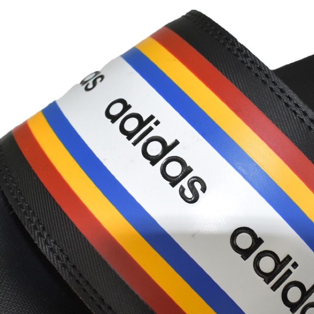 adidas-adilette-cf-slides-สีดำคาดสีรุ้ง-จากช้อปแท้