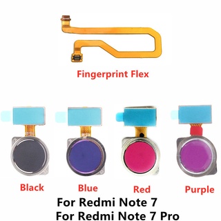 อะไหล่ปุ่มโฮมเมนู เซนเซอร์ตรวจจับลายนิ้วมือ สายแพ แบบเปลี่ยน สําหรับ Xiaomi Redmi Note 7 7 Pro