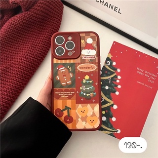 เคสลายคริสต์มาส Christmas Case 🎄เคสลายคริสต์มาสผิวลูกฟูก