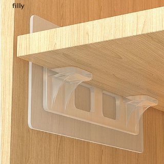 [FILLY] 1PC Shelf Support Adhesive Pegs Closet Cabinet Shelf Support Clips Wall Hanger DFG