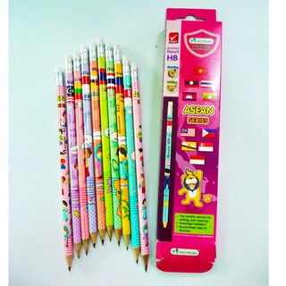 ดินสอไม้ masterart asean ราคาถูก /แพ็ค 1 แท่งสุ่มลาย