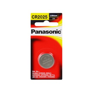 BUTTON ALKALINE PANASONIC CR-2025PT/1B ถ่านเม็ดกระดุม PANASONIC CR-2025PT/1B ไฟฉายและอุปกรณ์ ไฟฉายและไฟฉุกเฉิน งานระบบไฟ