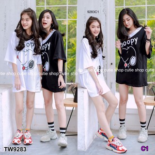 Dress oversized เดรสคอวี TW9283