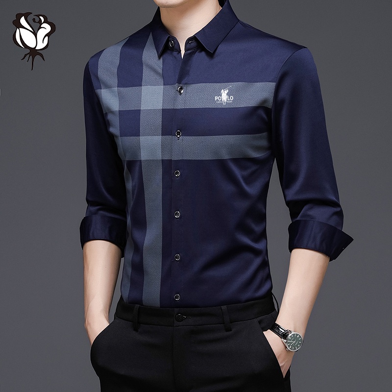 เสื้อเชิ้ตทางการผู้ชายใหม่ในสต็อก-เสื้อเชิ้ตลำลองผู้ชาย