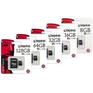ราคาKingston Micro sd card Memory Card 2GB/4GB/8GB/16GB/32GB/64GB/128GB กล้อง/กล้องติดรถยนต์ / โทรศัพท์มือถือ