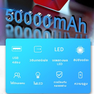 ภาพขนาดย่อของภาพหน้าปกสินค้าเพาเวอร์แบงค์ 50000 mAh สามารถรองรับเครื่องชาร์จ 4 เพาเวอร์แบงค์ พาวเวอร์แบงค์ แบตสำรอง แบตเตอรี่สำรอง พาเวอร์แบงค์ จากร้าน j2l7z7tayl_9z271me_t7nwn5bsy บน Shopee