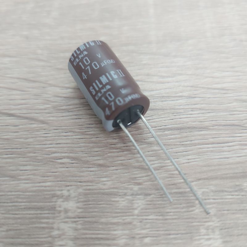 Elna SILMIC II Audio Grade Radial Electrolytic Capacitor 470uf - Foto 5