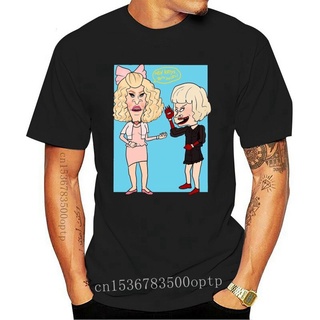 เสื้อยืดผ้าฝ้ายพิมพ์ลายขายดี เสื้อยืด ผ้าฝ้าย พิมพ์ลาย Rupaul Drag Race X Beavis And Butthead สีดํา สําหรับผู้ชาย