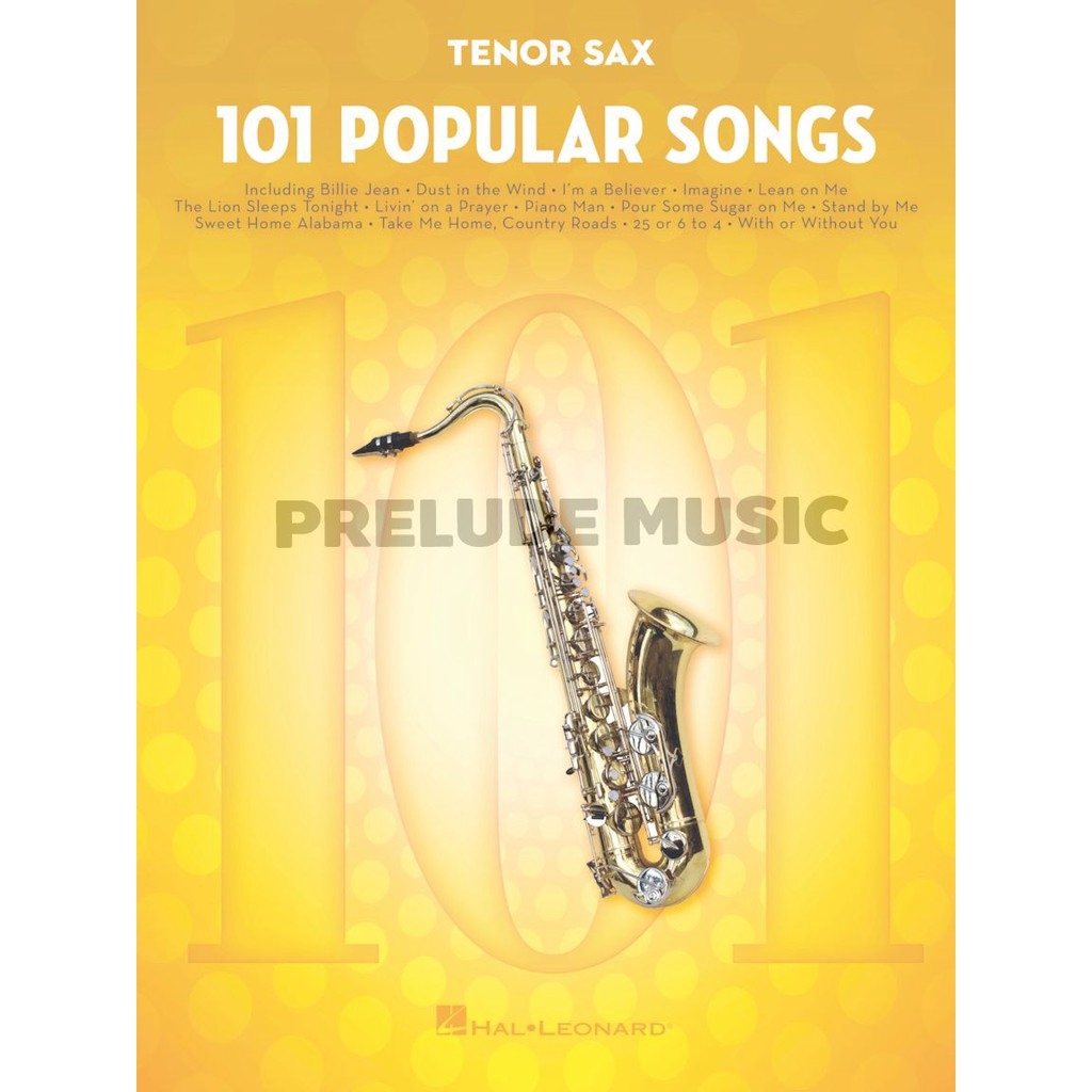 101 POPULAR SONGS for Tenor Saxophone(HL00224725) | Shopee Thailand