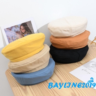 Bay - หมวกเบเร่ต์สีพื้นสไตล์วินเทจ