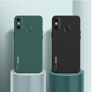 เคสโทรศัพท์มือถือ ซิลิโคน กันกระแทก สีพื้น สําหรับ Tecno Spark 6 GO 2021 2020 2023 Spark 6 5 Air 7 7T POP 5 LTE Pova 2 3 4 Pro Neo 2 LE7