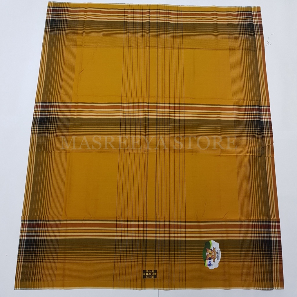 ภาพสินค้าผ้าโสร่งอินโดฯ ผู้ชาย "HAGI" เย็บสำเร็จ งานอินโดนีเซียแท้100% จากร้าน masreeyastore บน Shopee ภาพที่ 7