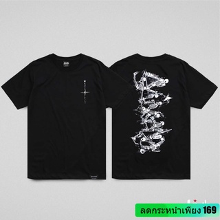 เสื้อยืด Bads Bone ดำ ( ลิขสิทธิ์แท้ ) แขนสั้น เสื้อยืดชาย หญิง M L XL 2XL BY Badsproject  TS