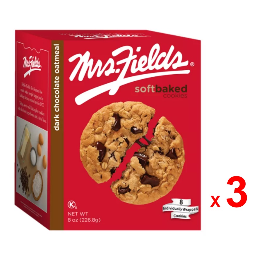 mrs-fields-มิสซิสฟิลด์-คุกกี้ดาร์ก-ช็อคโกแลต-และข้าวโอ๊ต-แบบนิ่ม-ห่อเดี่ยว-8-ชิ้นต่อกล่อง-ผลิตในสหรัฐอเมริกา-ชุด-3-กล่อ