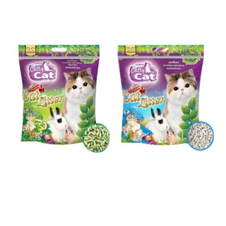 ทรายแมวเต้าหู้ catty cat ทรายธรรมชาติ ทรายอนามัย 6 ลิตร