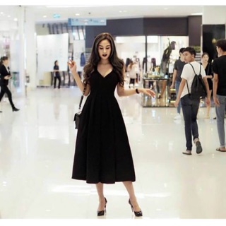 Maxi dress vv ทรงสวิง