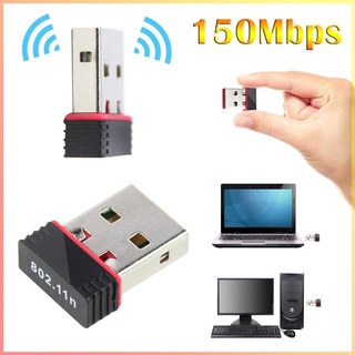 ภาพหน้าปกสินค้า150Mbps WiFi อะแดปเตอร์ไร้สาย Mini USB เชื่อมต่อเครือข่ายสาย LAN Card 802.11 n/g/b ที่เกี่ยวข้อง