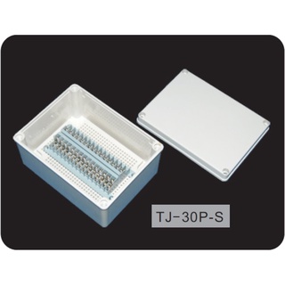 TJ-30P-S : Terminal Block Box IP66 (กล่องพลาสติก พร้อมเทอร์มินอลบล็อก)TIBOX , Size : 200x150x100 mm.