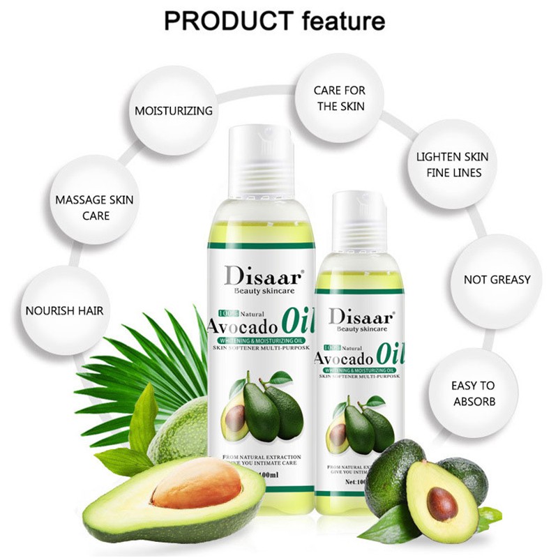 ส่งจากไทย-น้ำมันหอมระเหย-avocado-oil-body-face-nourish-hair-moisturizing-100ml-ปรับปรุงการนอนหลับผ่อนคลาย