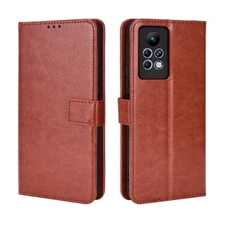 Infinix Note 11S 11 Pro 10 Note 8 เคส เคสฝาพับ PU Leather Wallet Case Stand Holder Flip