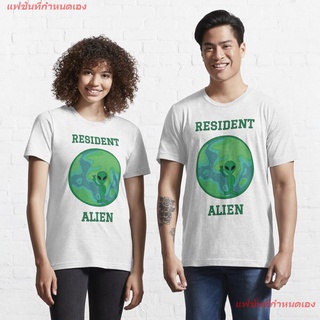 Resident Alien Essential T-Shirt เสื้อยืดแขนสั้น overside เสื้อยืดผู้หญิง เสื้อยืดผู้ชาย เสื้อยืดพิมพ์ลาย เสื้อแฟชั่น