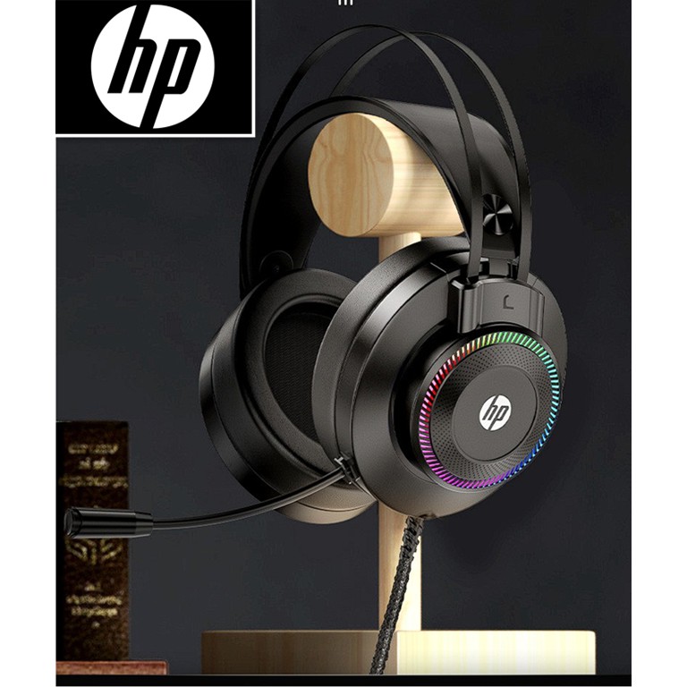 ชุดหูฟัง-hp-gh10ชุดหูฟังคอมพิวเตอร์แบบมีสายเกมพร้อมไมโครโฟนคอมพิวเตอร์เดสก์ท็อปโน๊ตบุ๊ค-ledชุดหูฟังสำหรับเล่นเกมแบบมีสา