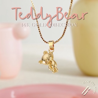 BASE ON YOU - 14k gold collection : TEDDY BEAR (สร้อยคอ)