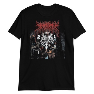 เสื้อยืดโอเวอร์ไซส์ใหม่ Impiety เสื้อยืดลําลอง แขนสั้น พิมพ์ลาย Abhorer Blasphemy Sarcofago Beherit Profanatica Abigail