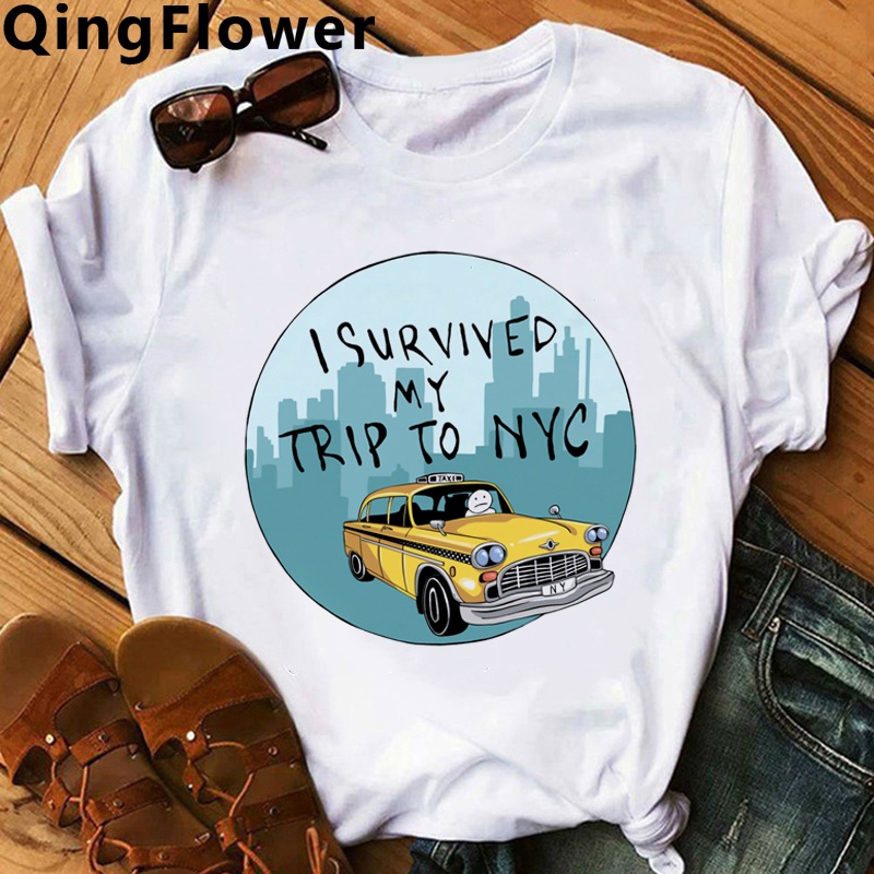 เสื้อยืด-พิมพ์ลายการ์ตูน-tom-holland-same-style-i-survived-my-trip-to-nyc-สไตล์ฮิปฮอป-สําหรับผู้ชาย