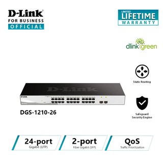 D-Link DGS-1210-26 26-Port Gigabit Smart Managed Switch