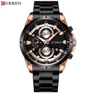 CURREN Creative Design Watches Men Luxury Quartz Wristwatch with Stainless Steel Chronograph Sport Watch Male Clockes