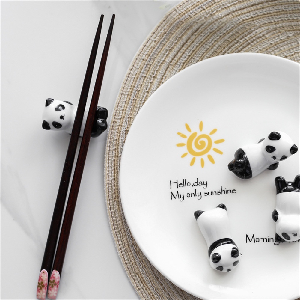 creative-paper-crane-chopsticks-rest-cute-panda-chopsticks-holders-miniatures-คุณภาพสูง-spoon-fork-holder-stand-kitchen-supplies-tableware-cod