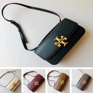 Tory Burch Eleanor Series Convertible Nappa กระเป๋าสะพายไหล่ กระเป๋าเมสเซนเจอร์ หนัง ขนาดเล็ก