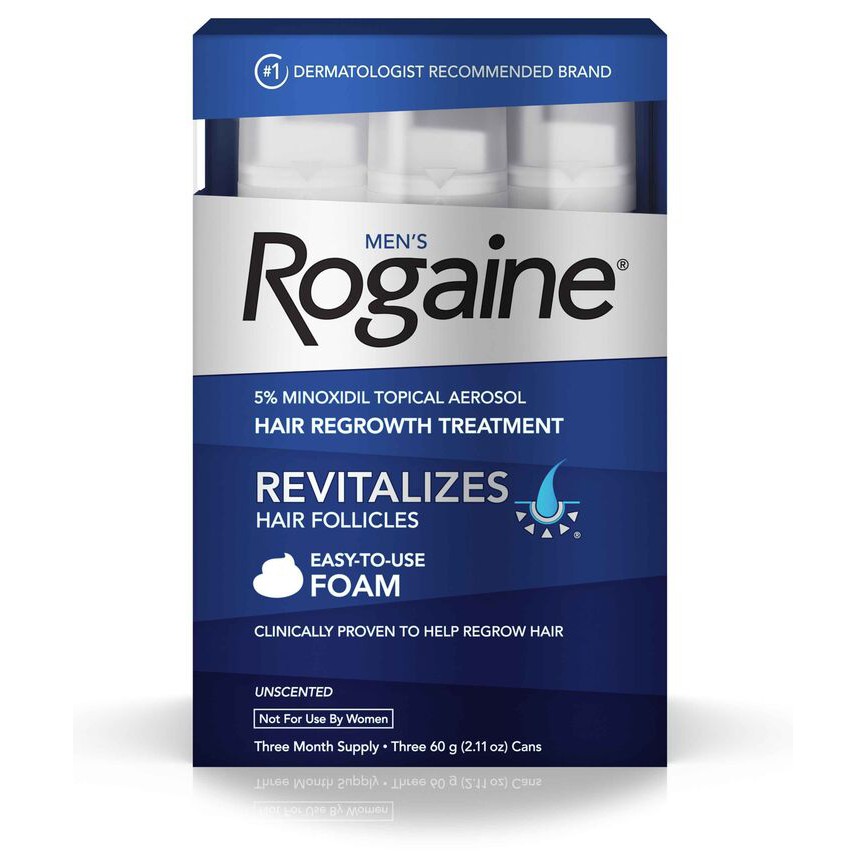 ภาพหน้าปกสินค้าMen's Rogaine Foam minoxidil โฟมปลูกผมสำหรับผู้ชาย โฟมปลูกผม และ Men's Rogaine Solution สูตรน้ำ