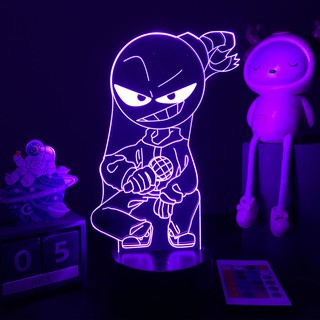 Hot Game Friday Night Funkin 3D LED Lamp Whitty Figure for Bedroom Decor Gamer Birthday Gift Nightlight Game Desk 3d Lamp
